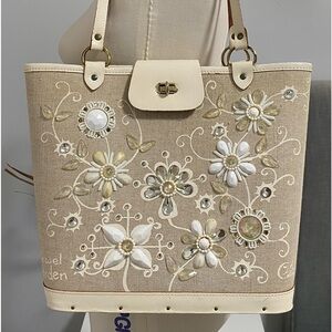 Enid Collins Dallas Tote Bag Jewel Garden